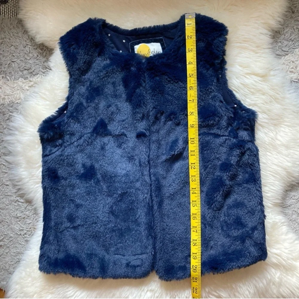 NWT Mini Boden Faux Fur Vest Size 11-12Y